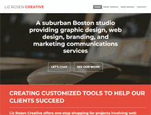 Tablet Screenshot of lizrosencreative.com
